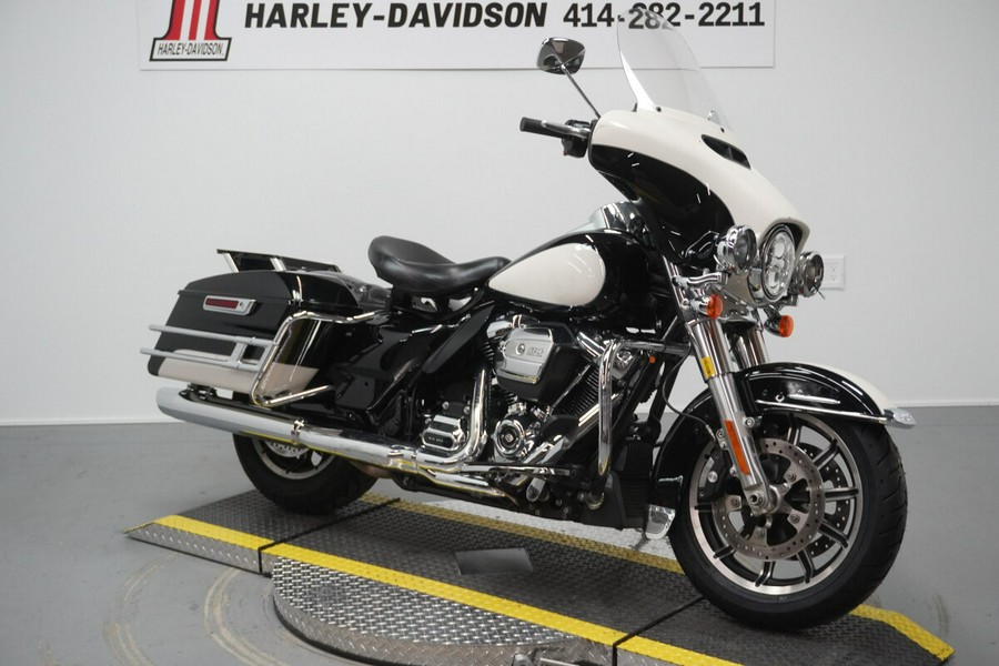 2020 Police Electra Glide WHITE / BLACK