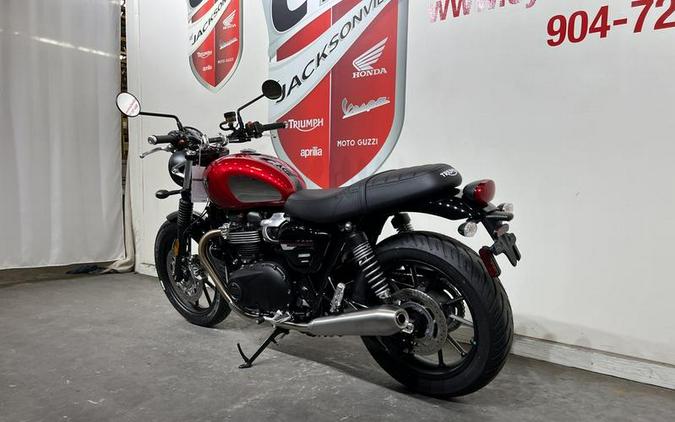 2023 Triumph Speed Twin 900 Chrome Edition Red Hopper