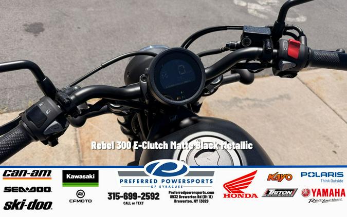 2026 Rebel 300 E-Clutch Matte Black Metallic - Honda