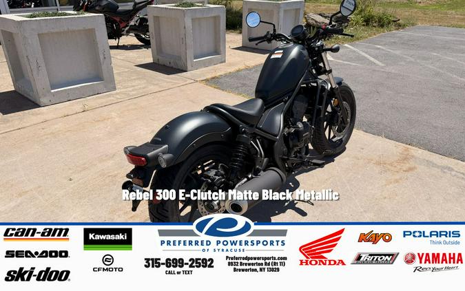 2026 Rebel 300 E-Clutch Matte Black Metallic - Honda