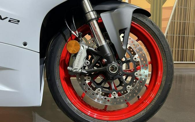 2023 Ducati Panigale V2 White Rosso Livery V2