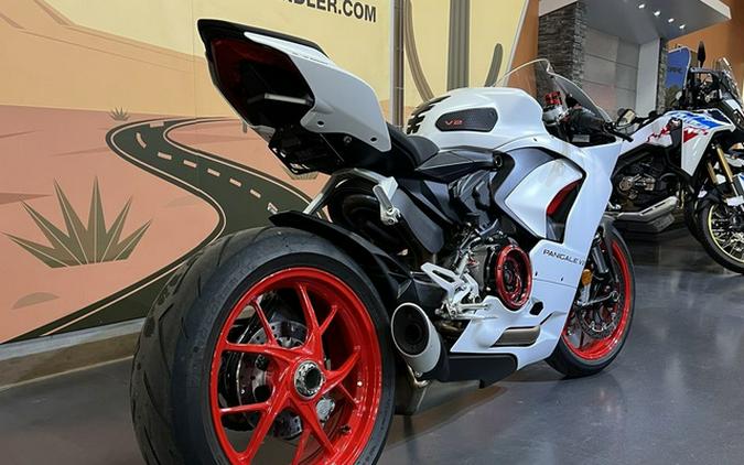 2023 Ducati Panigale V2 White Rosso Livery V2