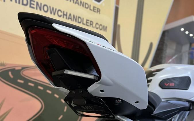 2023 Ducati Panigale V2 White Rosso Livery V2