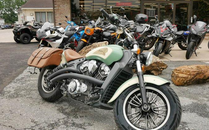 2019 Indian Scout ABS Willow Green / Ivory Cream