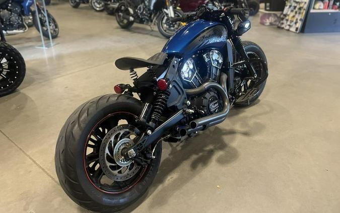 2019 Indian Motorcycle® Scout® Bobber Icon Series Brilliant Blue/Black Wet Slide