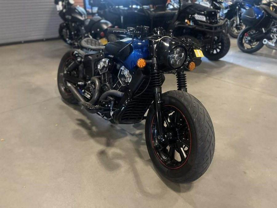 2019 Indian Motorcycle® Scout® Bobber Icon Series Brilliant Blue/Black Wet Slide