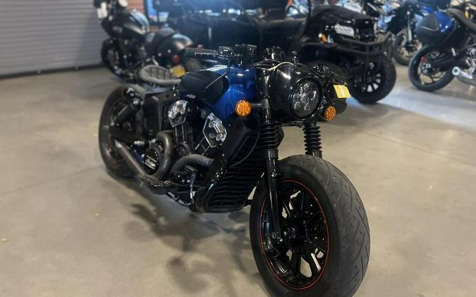 2019 Indian Motorcycle® Scout® Bobber Icon Series Brilliant Blue/Black Wet Slide