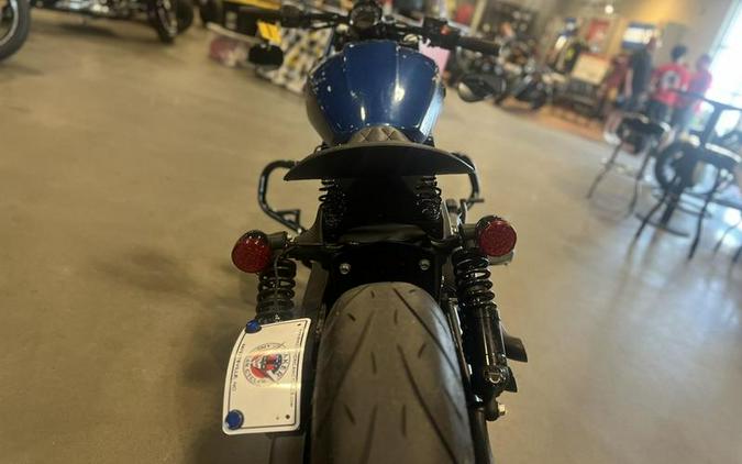 2019 Indian Motorcycle® Scout® Bobber Icon Series Brilliant Blue/Black Wet Slide