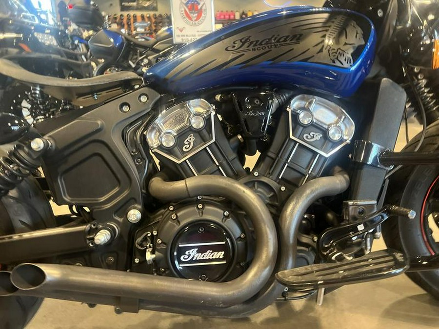 2019 Indian Motorcycle® Scout® Bobber Icon Series Brilliant Blue/Black Wet Slide