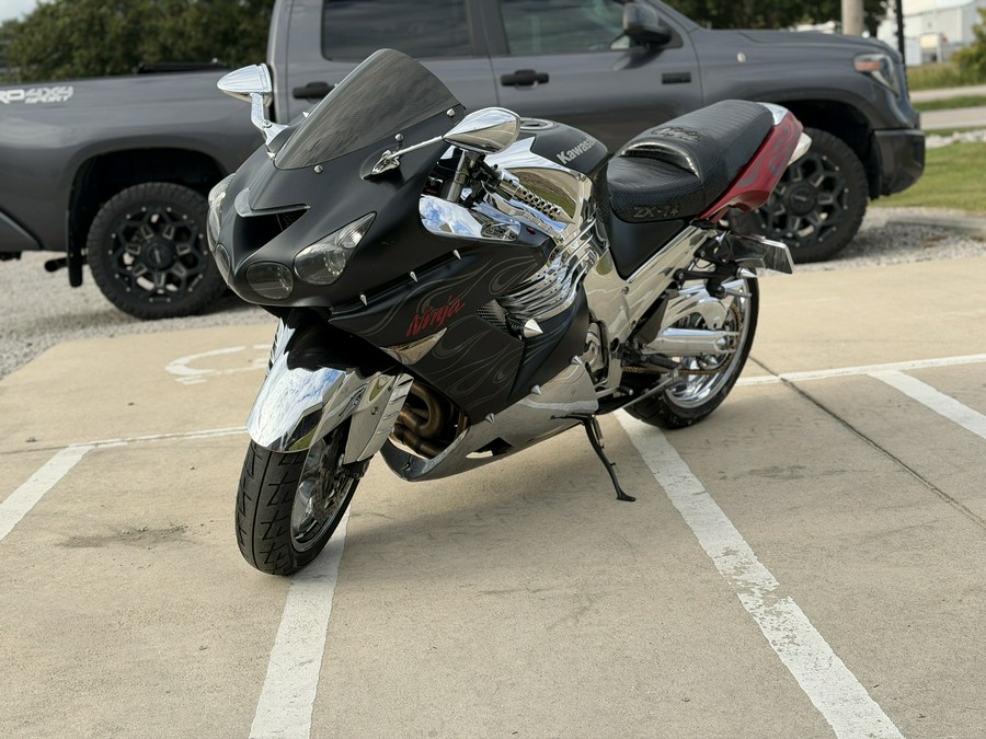 2008 Kawasaki ZX1400-C Metallic Flat Spark Black/Metallic Persimmon Red - A000393