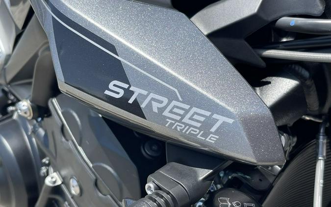 2024 Triumph Street Triple R Matte Silver Ice