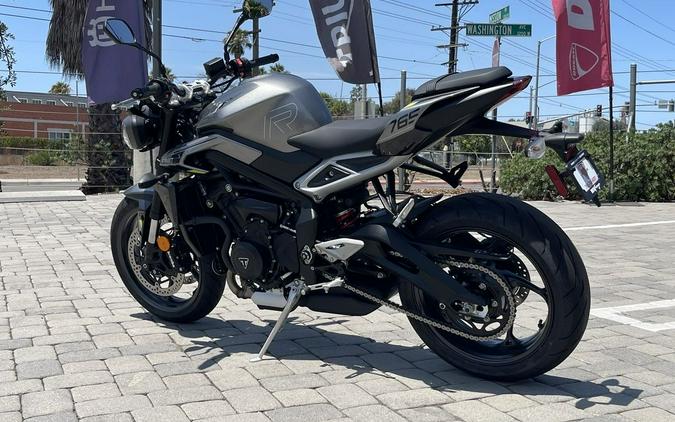 2024 Triumph Street Triple R Matte Silver Ice