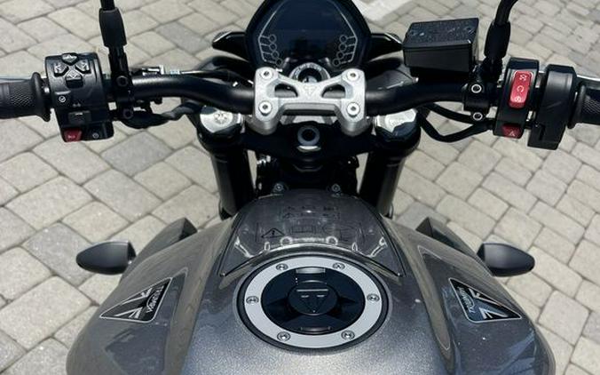 2024 Triumph Street Triple R Matte Silver Ice