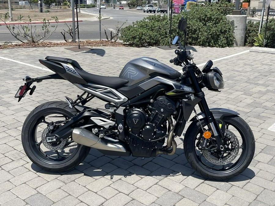 2024 Triumph Street Triple R Matte Silver Ice