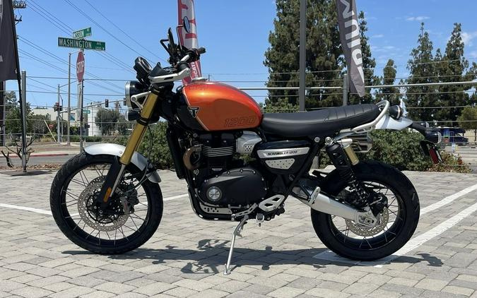 2024 Triumph Scrambler 1200 XE Baja Orange / Phantom Black