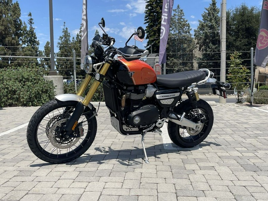 2024 Triumph Scrambler 1200 XE Baja Orange / Phantom Black