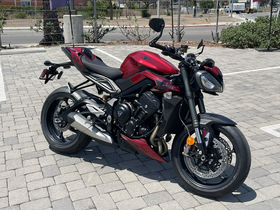 2024 Triumph Street Triple 765 RS Carnival Red