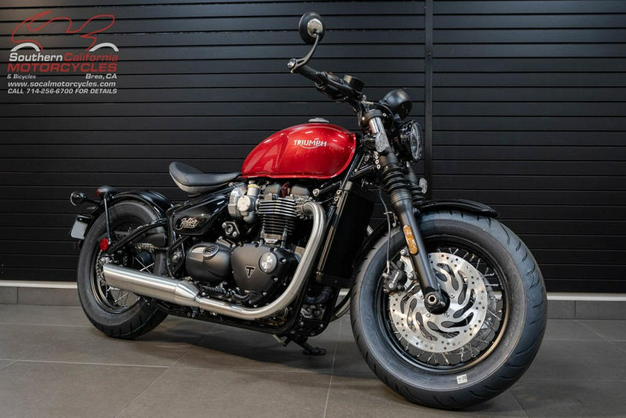 2024 Triumph Bonneville Bobber Red Hopper