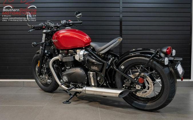 2024 Triumph Bonneville Bobber Red Hopper