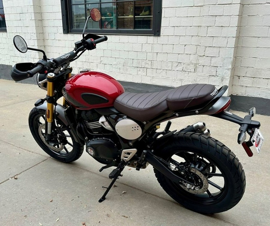 2025 Triumph Scrambler 400 X Carnival Red Phantom Black