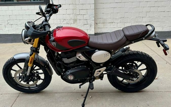 2025 Triumph Scrambler 400 X Carnival Red Phantom Black