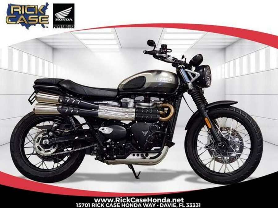 2022 Triumph Street Scrambler Sandstorm Edition Sandstorm Matt Storm Grey