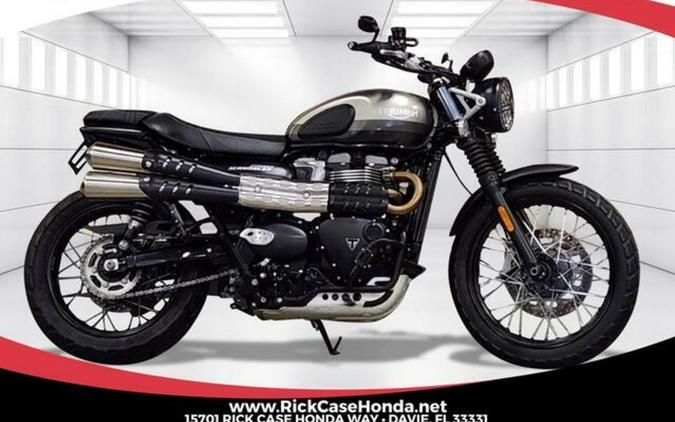 2022 Triumph Street Scrambler Sandstorm Edition Sandstorm Matt Storm Grey