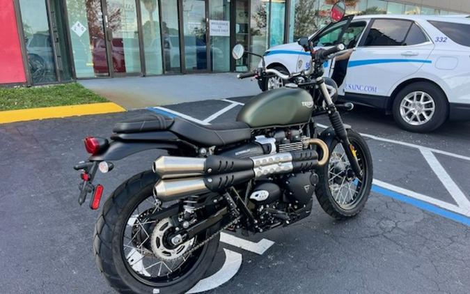 2023 Triumph Scrambler 900 Matte Khaki Green