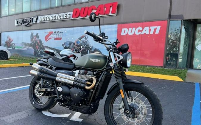 2023 Triumph Scrambler 900 Matte Khaki Green