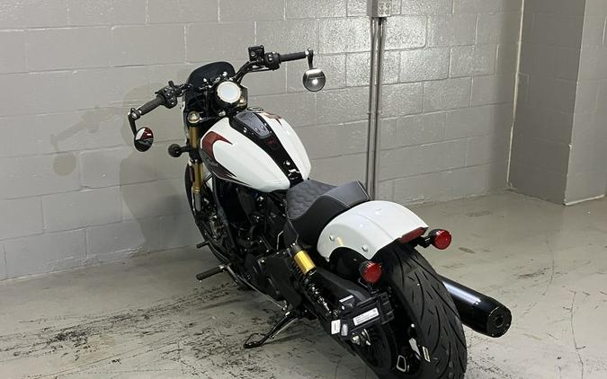 2025 Indian Motorcycle® 101 Scout® Ghost White Metallic with Graphics