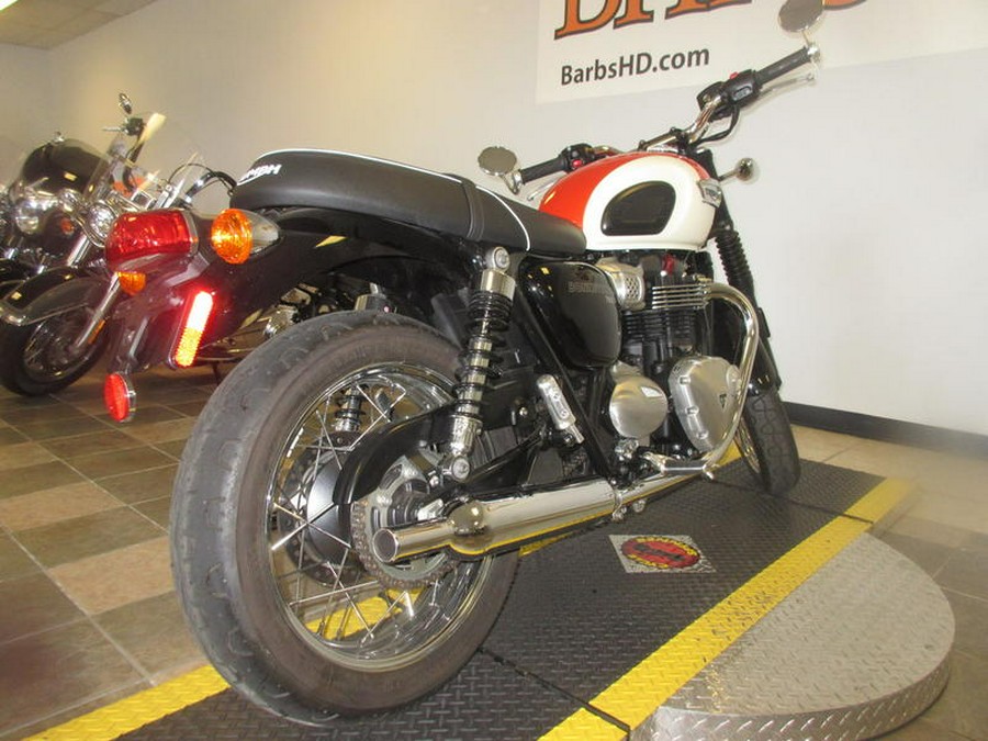 2017 Triumph Bonneville T100 New England White/Intense Orange