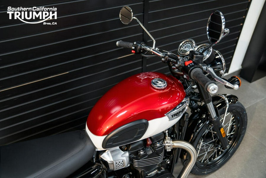 2024 Triumph Bonneville T100 Carnival Red/Fusion White