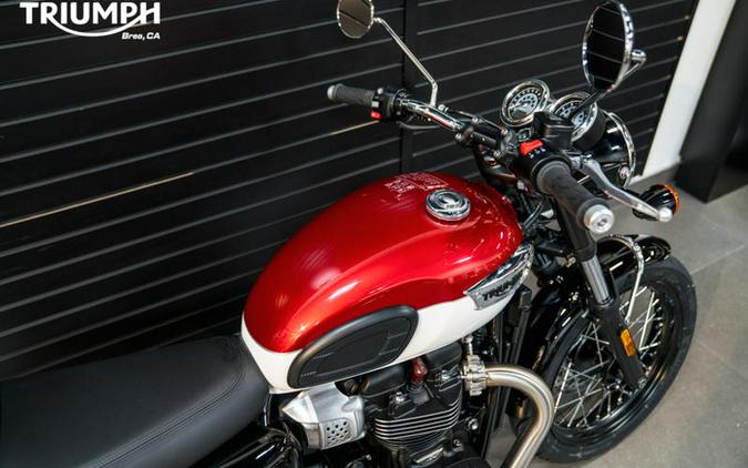 2024 Triumph Bonneville T100 Carnival Red/Fusion White