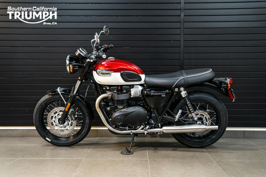 2024 Triumph Bonneville T100 Carnival Red/Fusion White