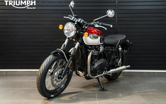 2024 Triumph Bonneville T100 Carnival Red/Fusion White