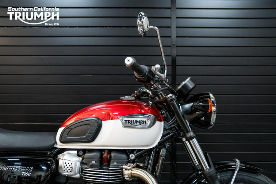 2024 Triumph Bonneville T100 Carnival Red/Fusion White