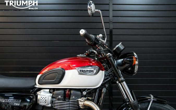 2024 Triumph Bonneville T100 Carnival Red/Fusion White