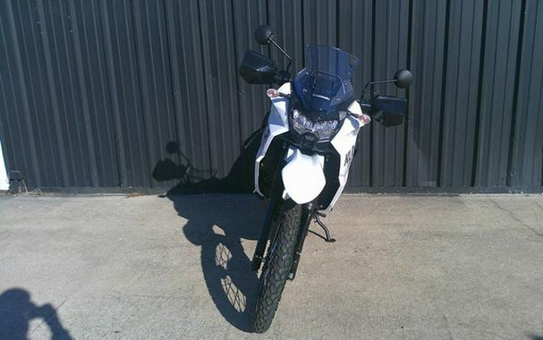 2025 Kawasaki KLR 650 Pearl Crystal WhiteMetallic Carbon Gray