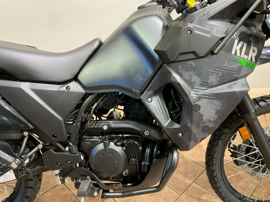 2022 Kawasaki KLR 650 Cypher Camo Gray