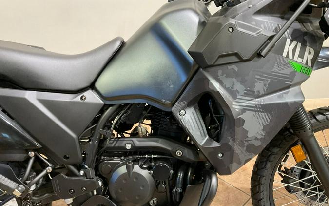 2022 Kawasaki KLR 650 Cypher Camo Gray