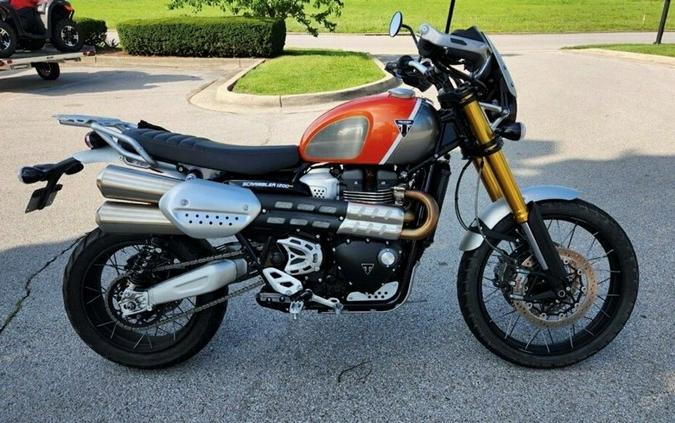 2022 Triumph Scrambler 1200 XE Gold Line Baja Orange / Silver Ice