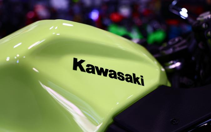 2026 Kawasaki Ninja 500 ABS Metallic Yellowish GreenEbony