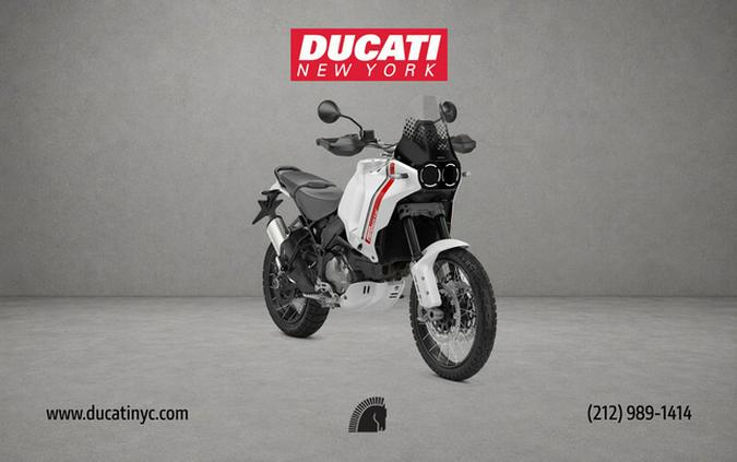 2026 Ducati DesertX V2 Matte Star White Silk