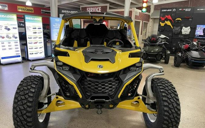 2024 Can-Am® Maverick R X RS with Smart-Shox Carbon Black & Neo Yellow