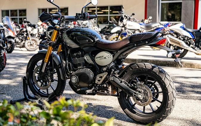2024 Triumph Scrambler 400 X Phantom Black / Silver Ice XE