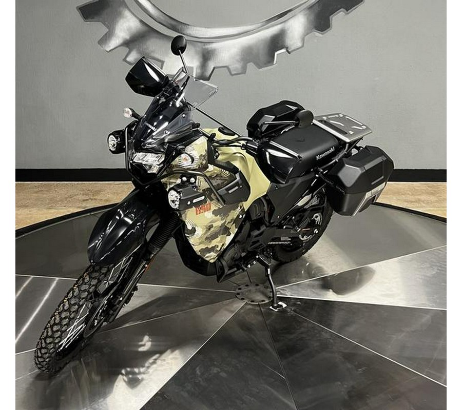 2026 Kawasaki KLR®650 Adventure ABS Cypher Camo Beige