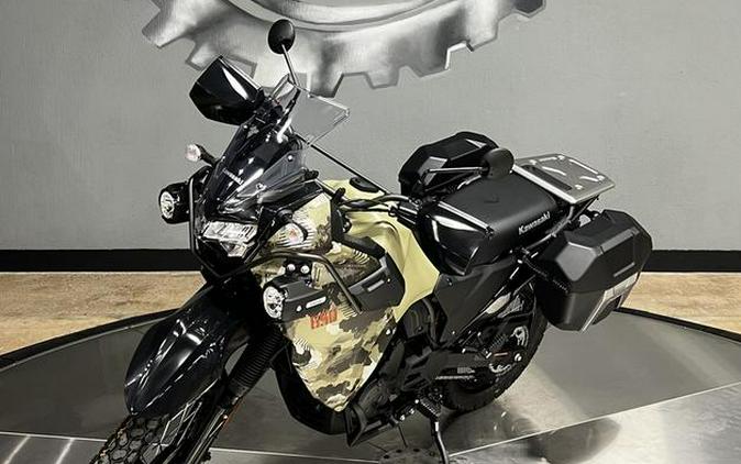 2026 Kawasaki KLR®650 Adventure ABS Cypher Camo Beige