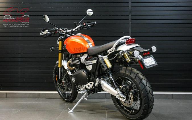 2024 Triumph Scrambler 1200 XE Baja Orange / Phantom Black