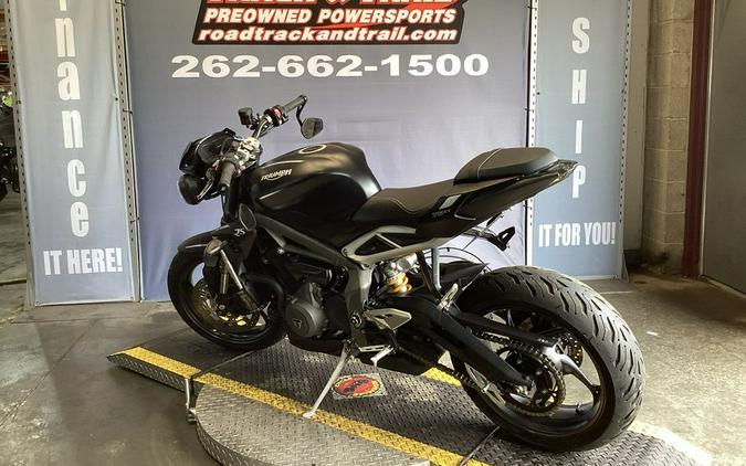 2022 Triumph Street Triple RS Matte Jet Black