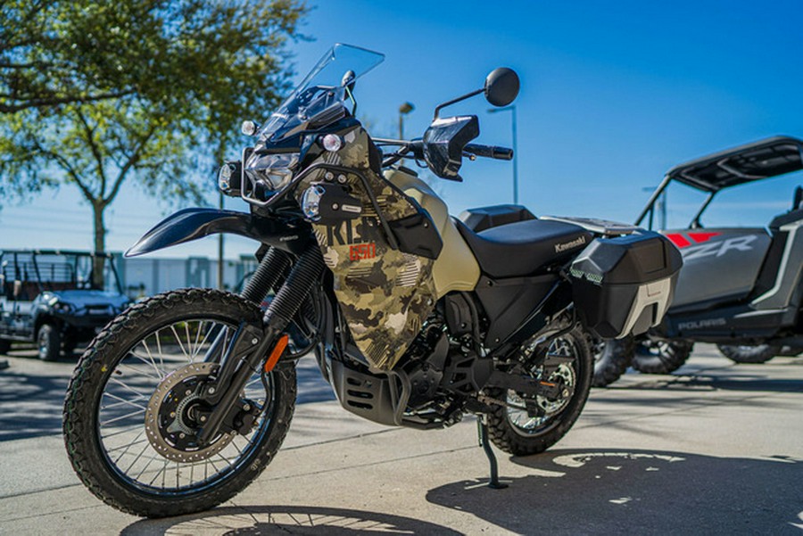 2026 Kawasaki KLR650 Adventure ABS Cypher Camo Beige